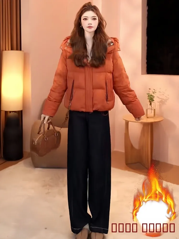 

Зимнее пальто Sli Thiened для женщин: пуховое, хлопковое, на молнии, пушистое, стеганое, в корейском стиле, для повседневной носки