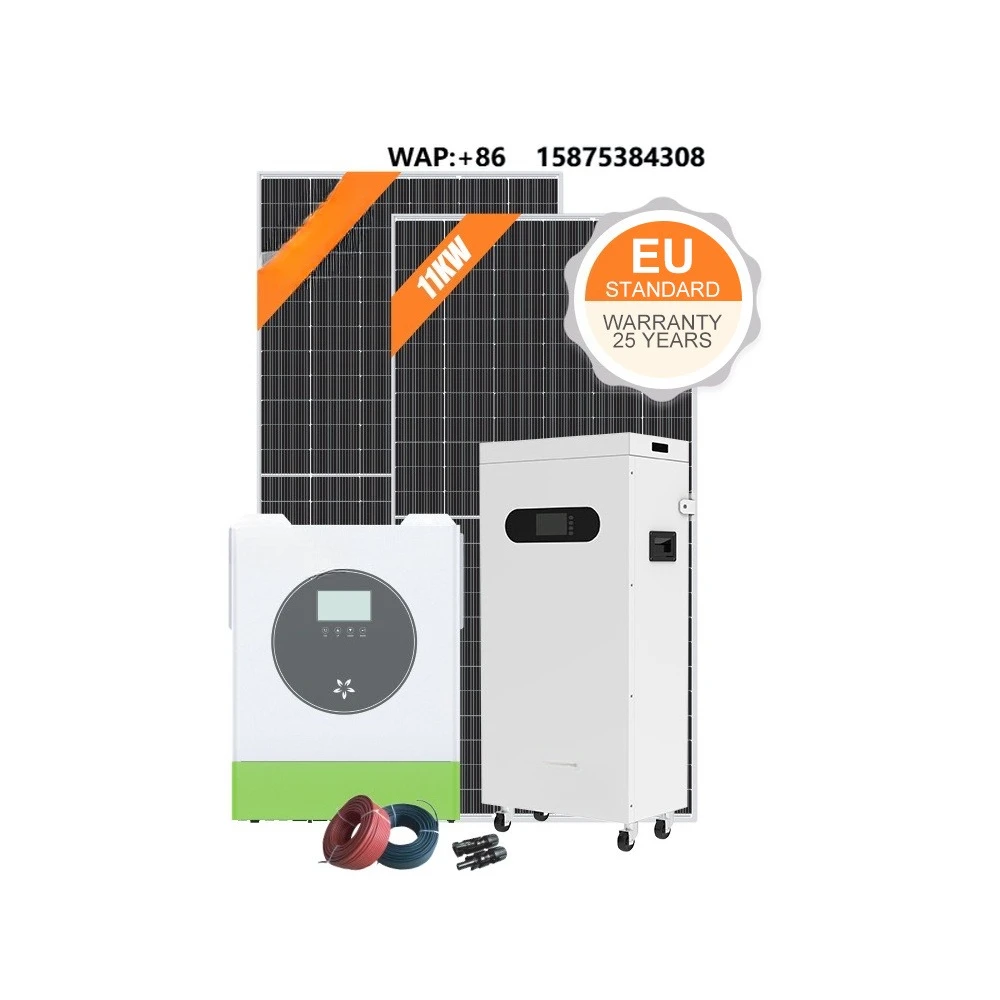 Complete 5kw 8kw 10kw Hybrid Grid-Tied Solar System Monocrystalline Silicon Panels  Controller Lithium Ion for Home Use