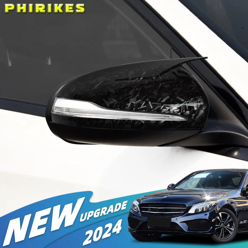 

For Mercedes-Benz E-Class GLC-Class S-Class C-Class W205 W213 X253 W222 W238 Rearview Mirror Cover Set Car Accessories