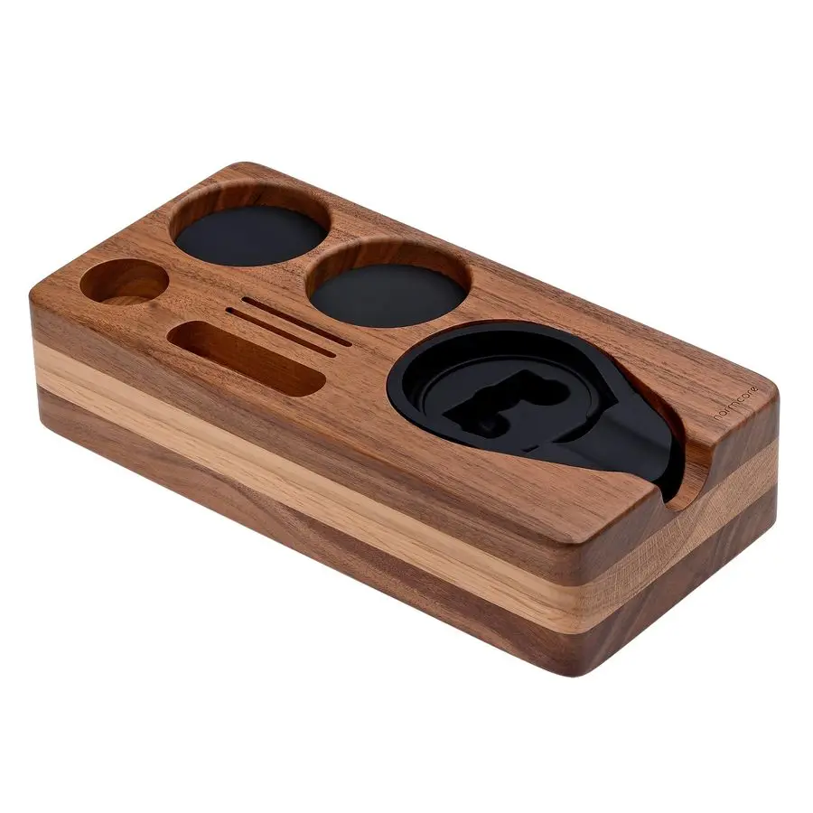 

Станция для утрамбовки эспрессо, основание станции для кофе из натурального американского ореха, подставка для портафильтра 51 мм, 54 мм, тампер и D