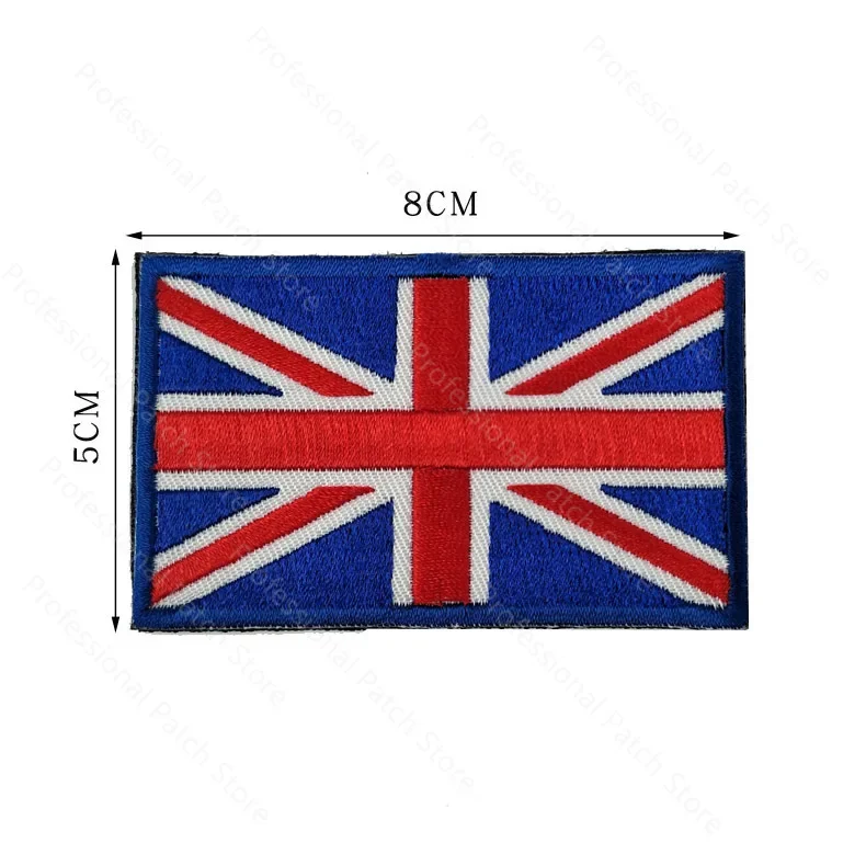 Flag Embroidery Patch Russia Spain Turkey France EU Tactical Military Patch Army Backpack Fabric Decoration Patches on Clothes