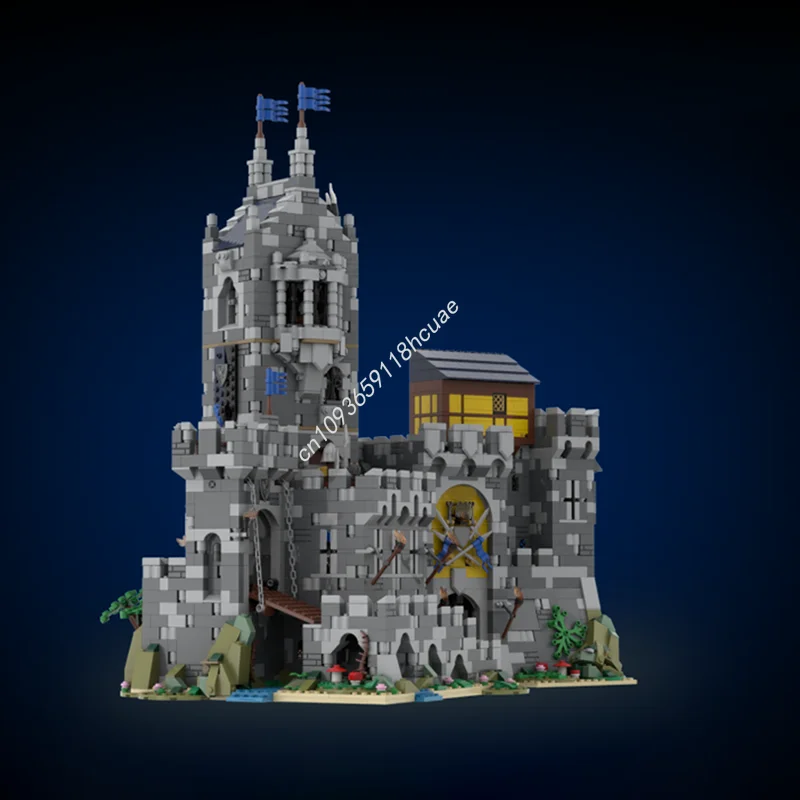 3997pcs MOC Mountain Fortress Castle Black Model Building Blocks Construction Toys DIY Education Kids Christmas Gifts Birthday