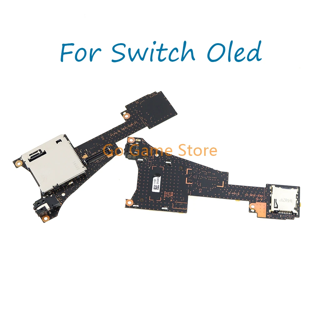 5pcs For Nintendo Switch Oled Game Card Slot Reader with Headset  Audio Jack Socket Board