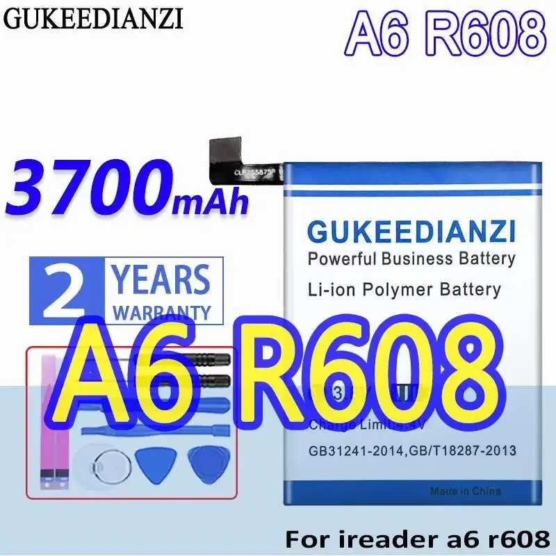 

E - Book Reader Battery For Ireader A6 R608 Long Lasting 3700Mah