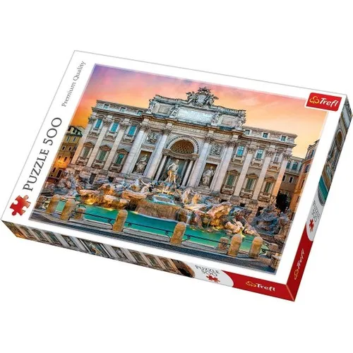 Trefl Puzzle Fontanna Di Trevi, Rome 500 Piece Jigsaw Puzzle