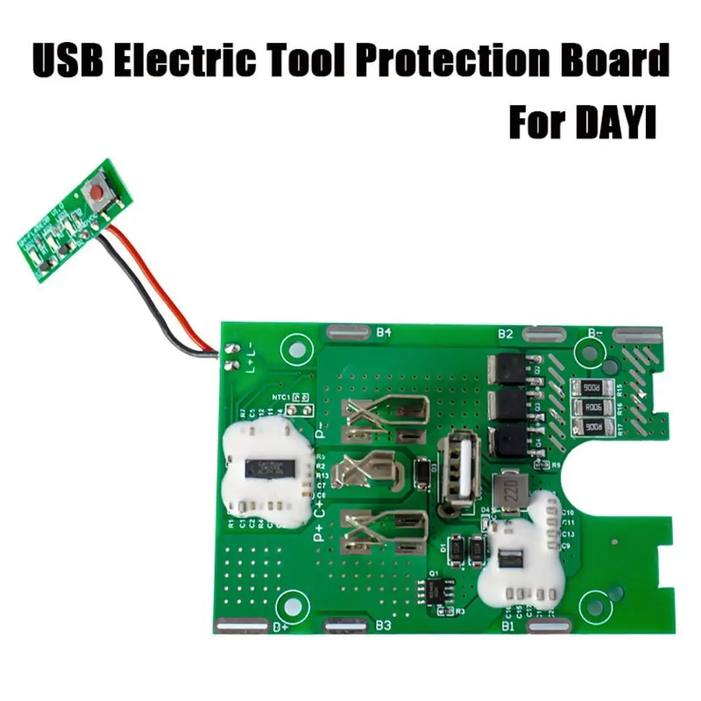 

PCB Charging Drill Protection Board USB 3MOS Battery Charging Protection Board 18/21V Protection Electric tool accessories