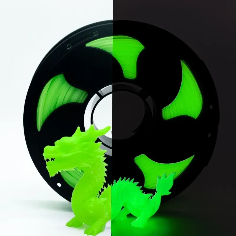 2026 hot 3D printing consumables PLA luminous green 3D printer consumables PLA luminous consumables 1.75mm1KG 7.8