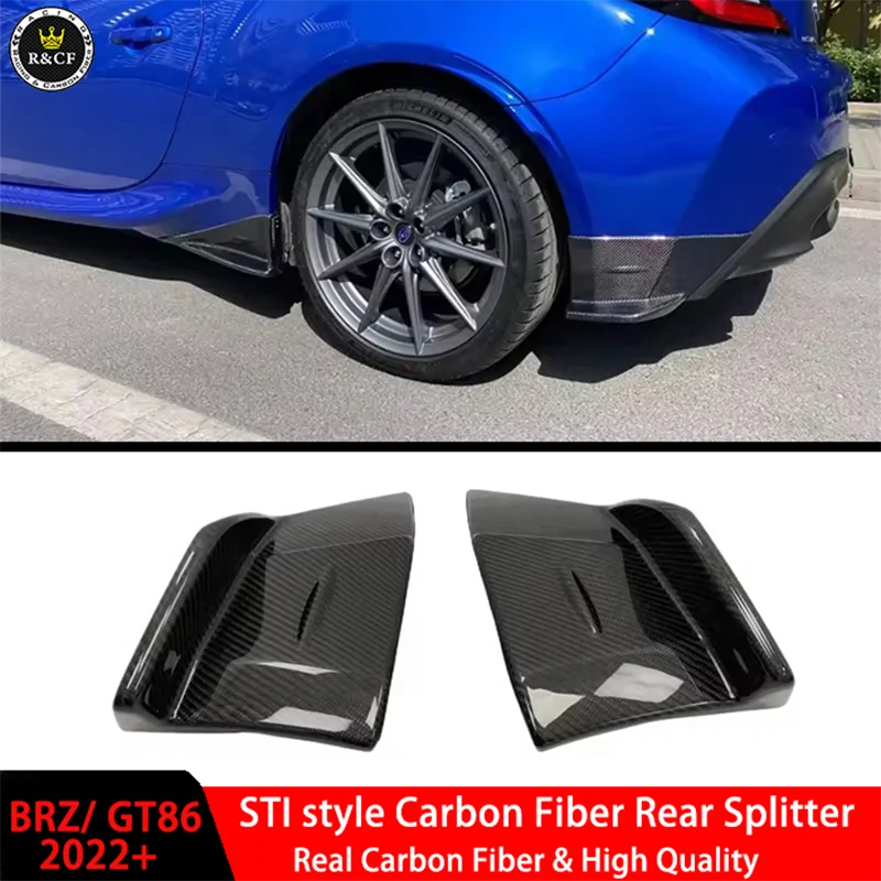 2022 BRZ GR86 Sti style Carbon Fiber Rear Bumper Spats Splitter Winglet Spoiler For Subaru BRZ GR86