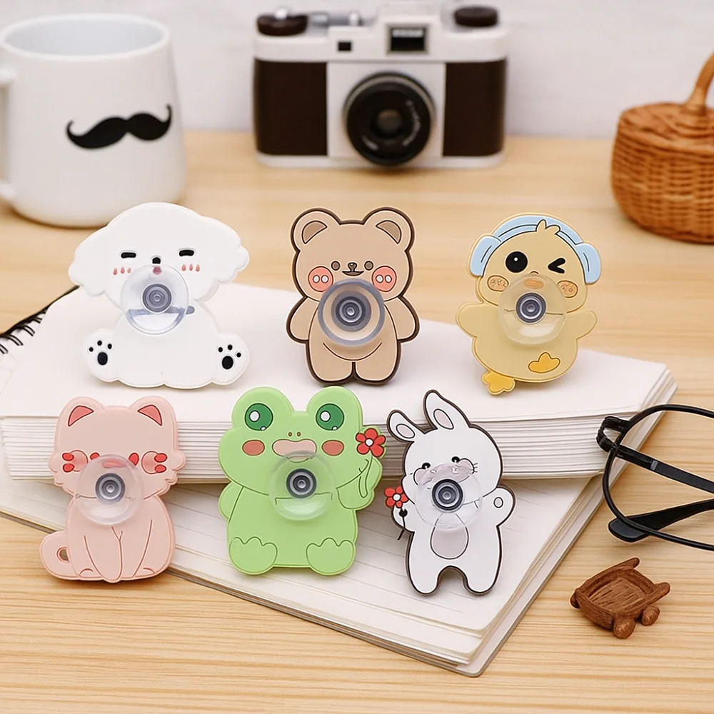 6 ชิ้น/ชุด ลูกข่างนิ้วมือลายการ์ตูน สไตล์ข้ามพรมแดน ขนาดเล็ก ลูกข่างนิ้วรูปสัตว์ ทนทาน น้ำหนักเบา ฟิดเจ็ตสปินเนอร์