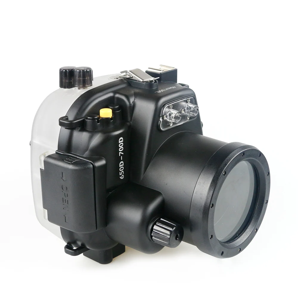 Mcoplus WP-650D/700D 40M/130ft Underwater Diving Waterproof Housing Case For Canon EOS 650D 700D Rebel T4i T5i Camera