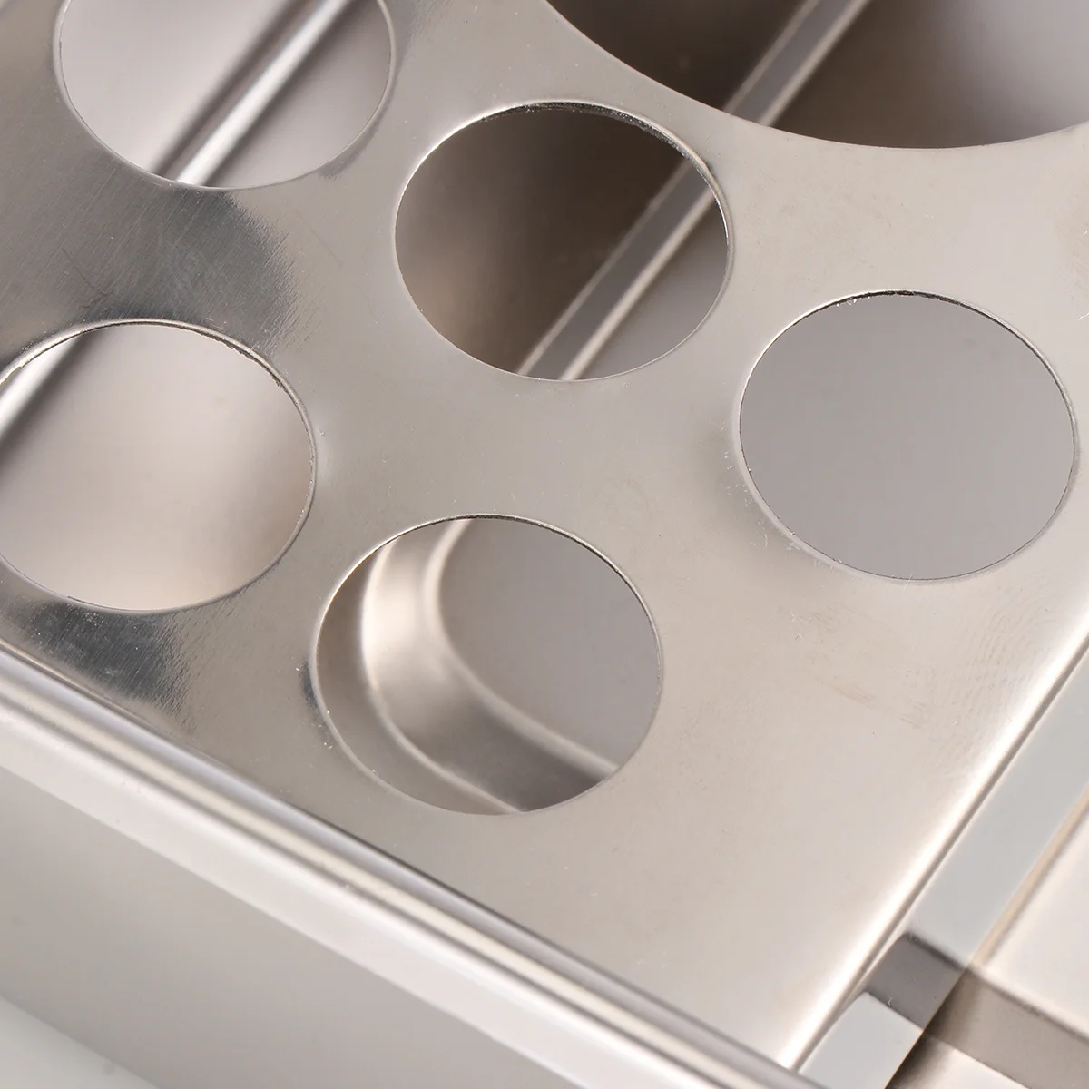 

1Set Durable Stainless Steel Therapy Tray Silver Smooth Edges Long-Time Use Cylinders for Therapeutic Items Storage