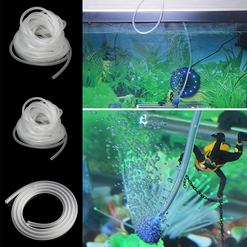 1/5/10m Clear Aquarium PVC Tube Air Tubing For Fish for Tank 4/6mm