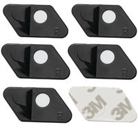 4 6 Pcs Plastic Arrow Rest Black Recurve Bow Arrow Rest Adhesive Back Hunting Shooting Targeting Accessory for Right Hand