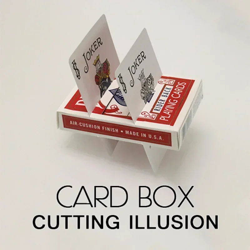 Card Box Cutting Illusion Card Magic Tricks Close up Magic Visual Effect Magia Magie Magicians Prop Gimmick Accessory