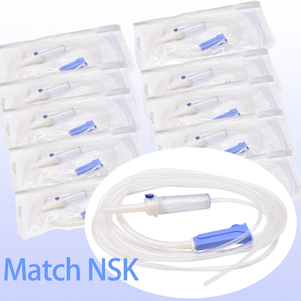 

5/10PCS Disposable Dental Implant Surgical Tube Match Transparent NSK Flushing Pipe Irrigation Tubing for Dentist Water Pipe