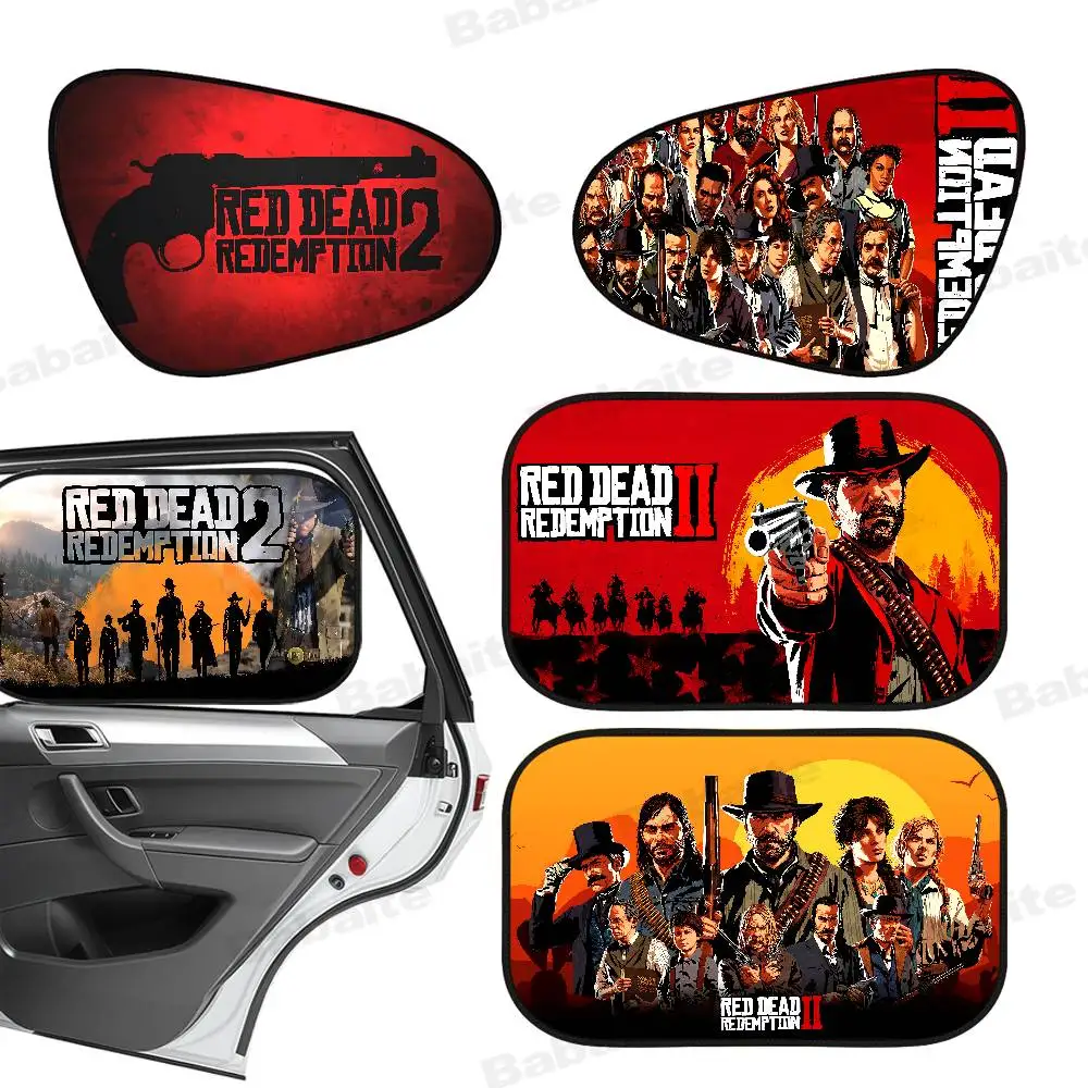 

Game Red Dead Redemption 2 Car Sunshade Covers Cover Universal Windscreen Folding Visor Windshield Auto Sun Shade Accessories