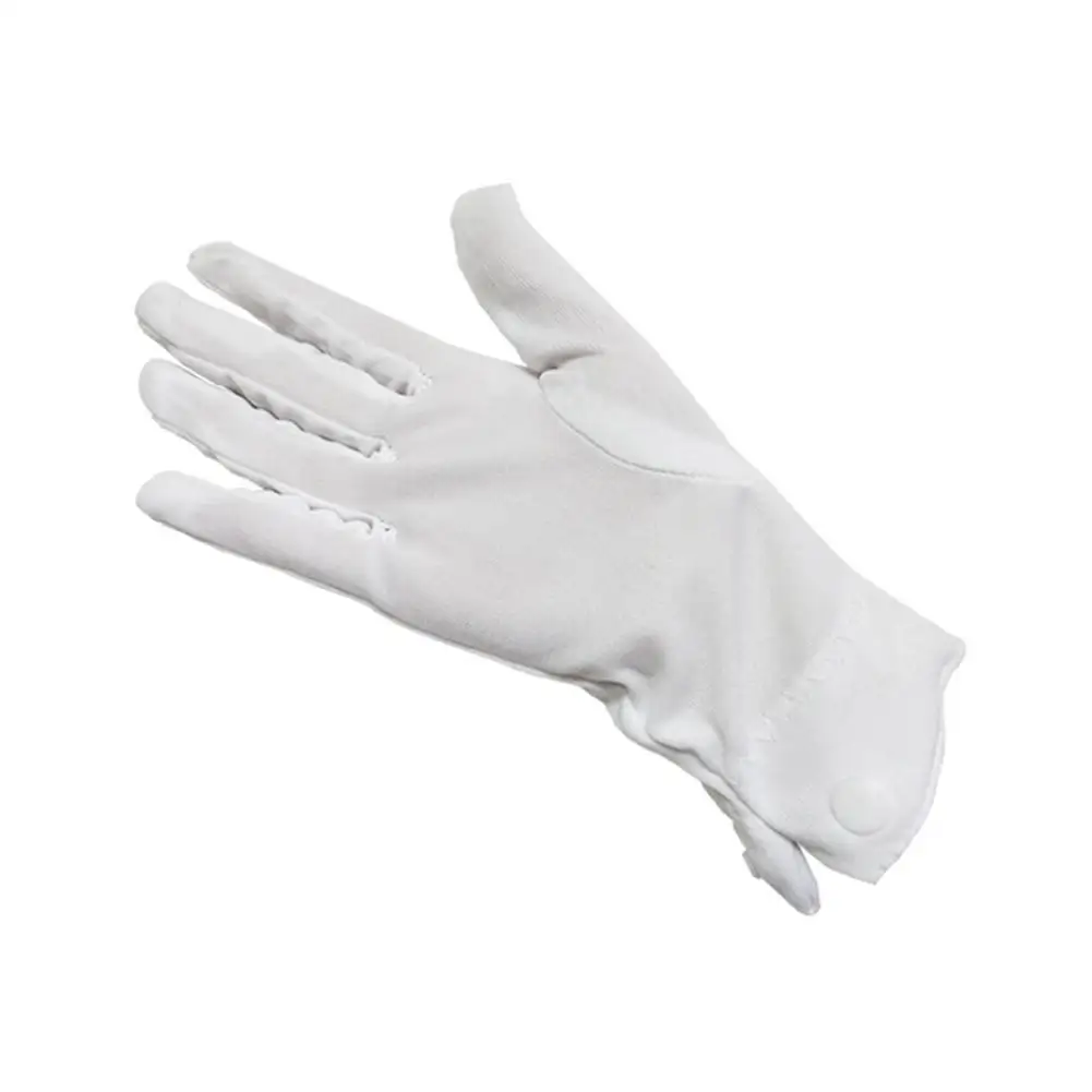 2 Paar formelle Smoking handschuhe-Nylon Guard Parade Handschuhe für Männer und Frauen, weiße Baumwolle Marching Band Kleid Handschuhe – Detail 11