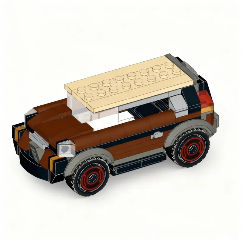 150pcs MOC City Urban Cruiser Car Model Building Blocks Construction Education Brick Art Assemble Creative Craft Idea Display