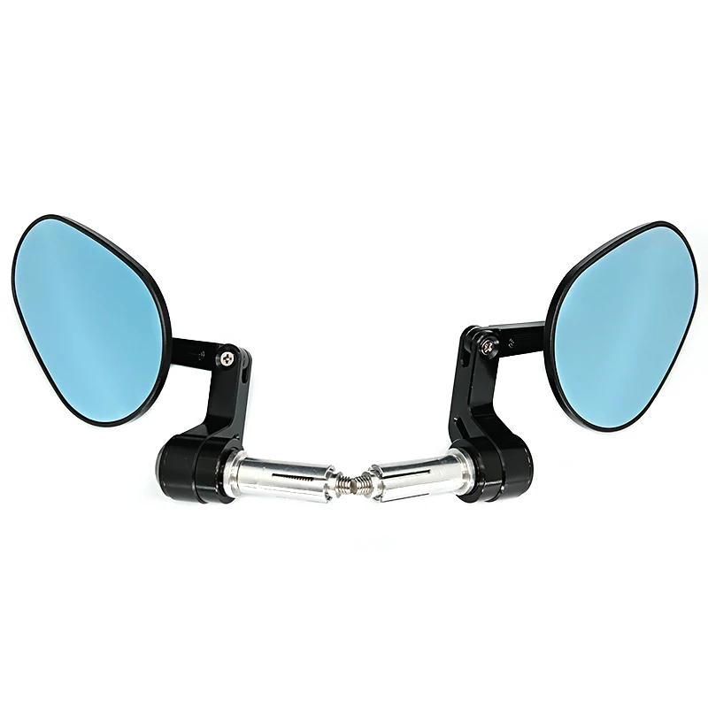 

Luxury CNC Universal motorcycle side mirror wholesales 22 mm bar end mirrors motorcycle fold elliptic handlebar mirror