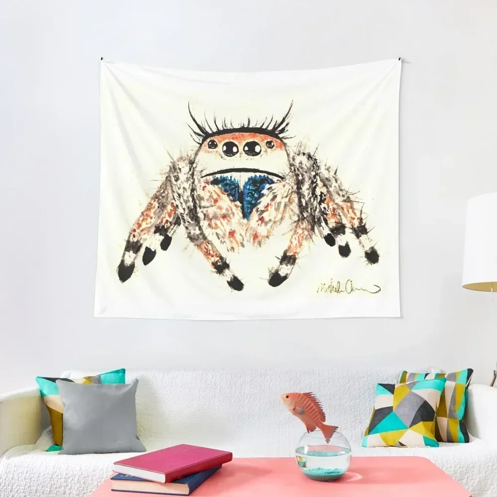 

Phid. Regius Jumping Spider Watercolor Tapestry Home Decoration Bedroom Deco Room Decoration Aesthetic Tapestry