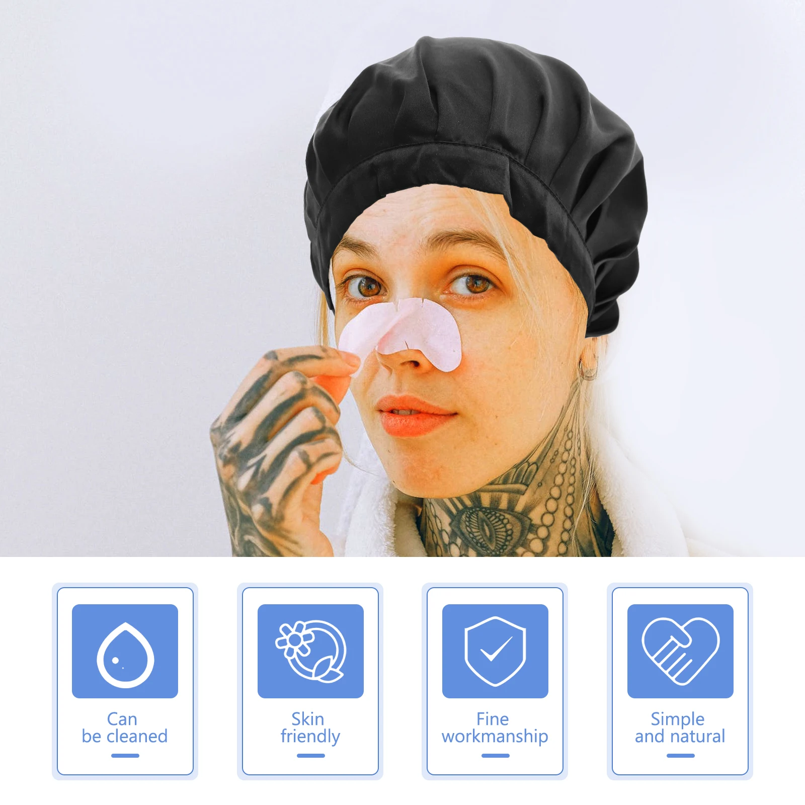 

Practical Silk Soft Comfortable Sleep Hat for Women Home Hair Wrap Durable Female Hair Wrap Unique Delicate Sleep Hat