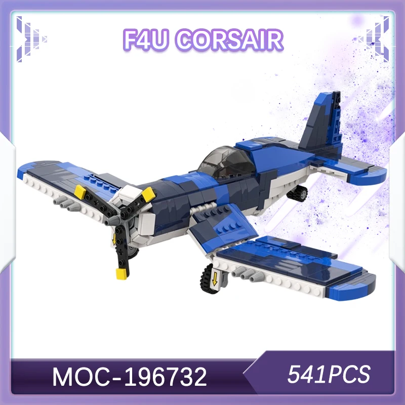 

541PCS Military War Series F4U Corsair Building Block Assembly WWII Fighter Jet Model Adult Technology Collectibles MOC-196732