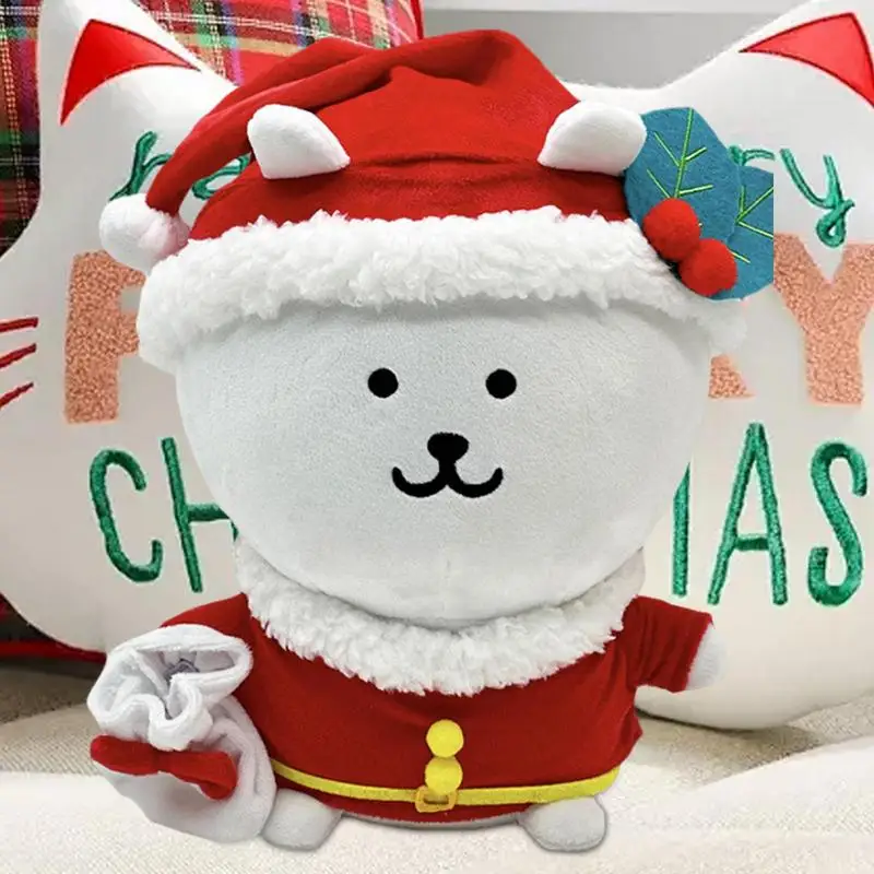 Kerst pluche pop cartoon kerst benauwd pop kerstmuts kerst kussens knuffelbaar kerst knuffel 25cm schattig