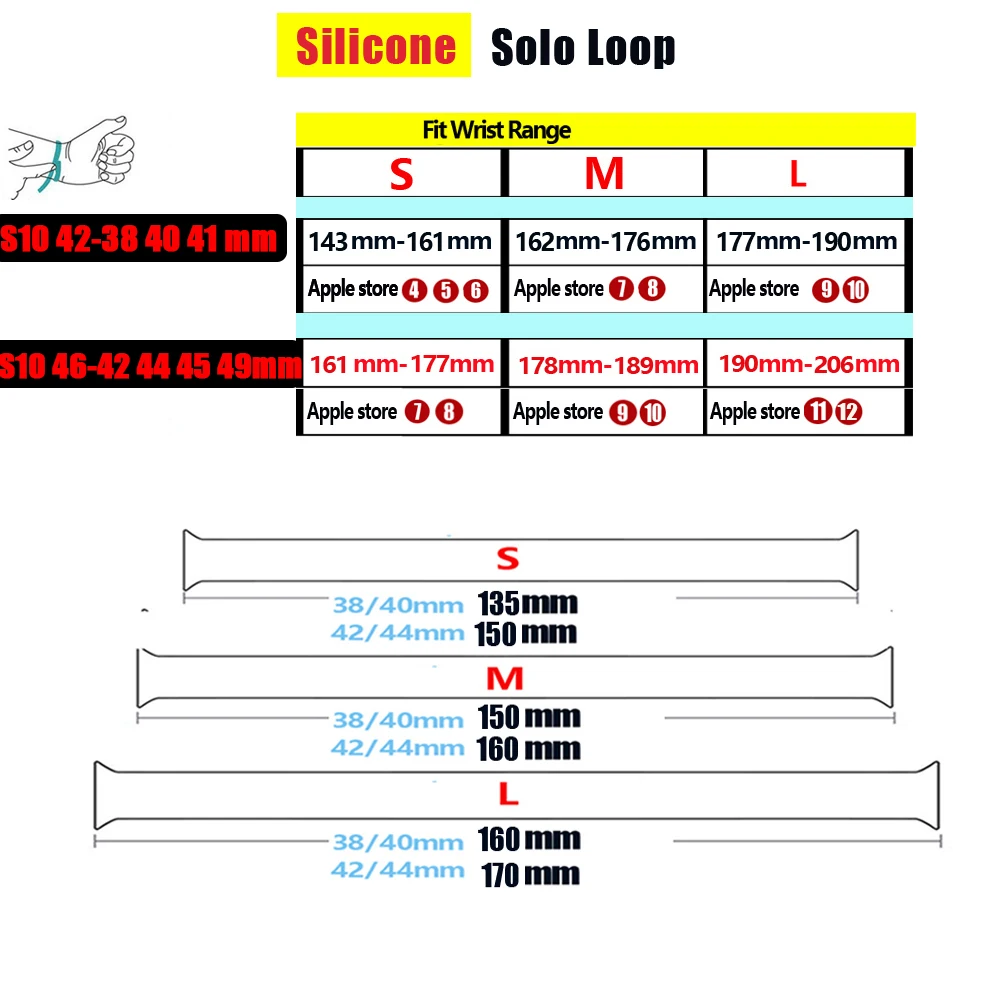 Solo loop for Apple Watch Band 44mm 45mm 46mm 49mm 41 42mm Silicone bracelet correa iwatch series 10 9 6 5 4 7 8 SE Ultra2 Strap image 3