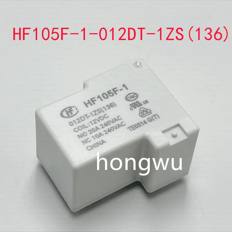 

100% Original New 2PCS HF105F-1-012DT-1ZS(136) DC12V relay 20A 5pins