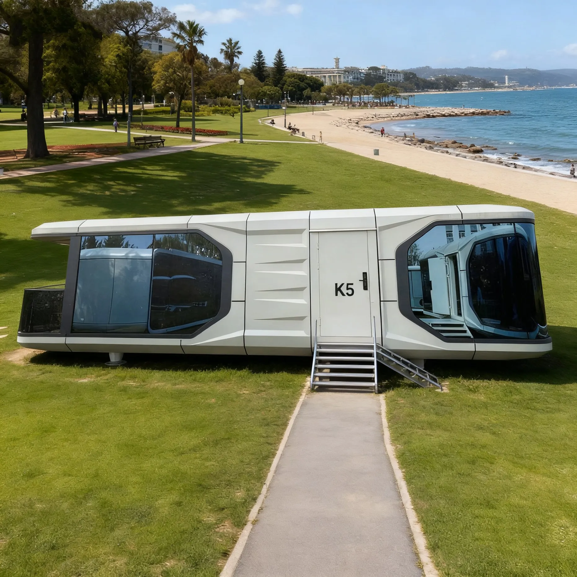 الإسكان المعياري التجاري الحديث الجاهز فندق المنزل الذكي الهيكل الصلب التصميم الصيني في الهواء الطلق كبسولة فيلا حاوية البيت #1