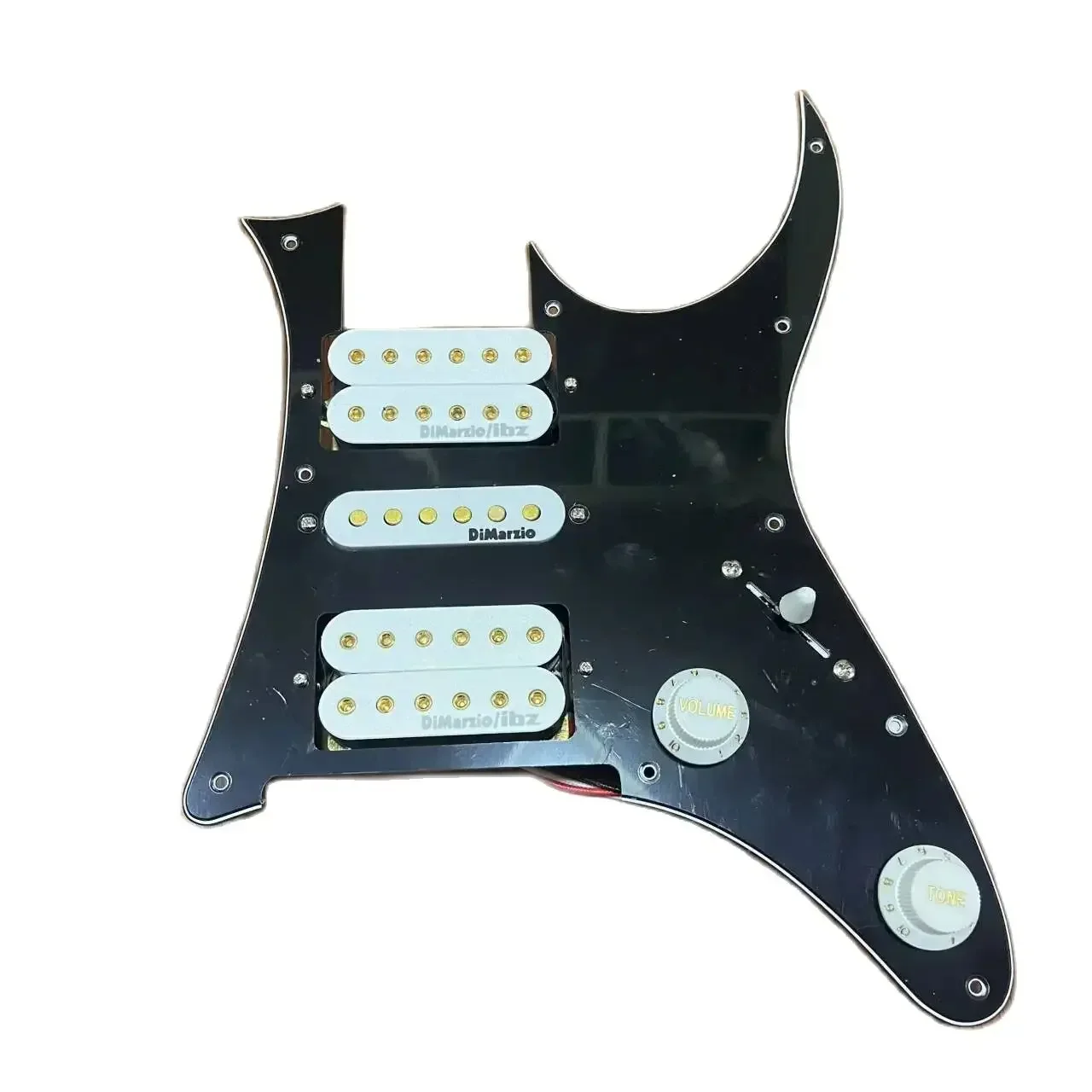 

Upgrade Prewired HSH Pickguard Loaded Alnico V Pickups Set Multifuction Switch Orange Cap Welding Harness Guiar Accessories
