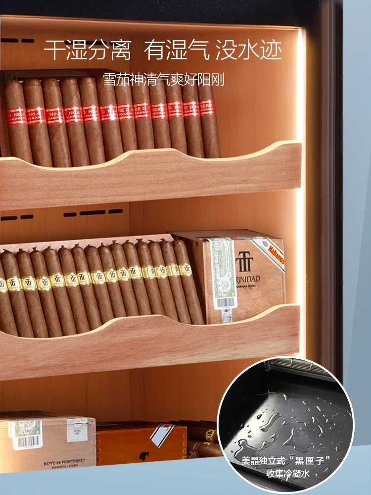 Cigar cabinet C150A compressor constant temperature and humidity cedar wood household cigar box moisturizing cabinet