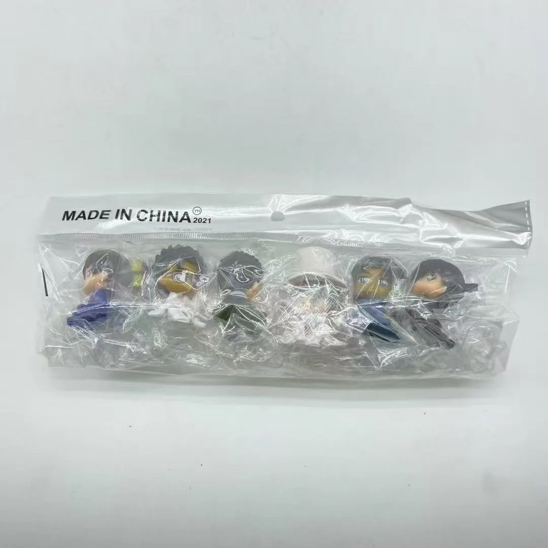 Complete set of Q-version Detective Conan, Azuchi, and cosplay figurines, Phantom Thief Kidd, 3D Kudo Shinichi ornament