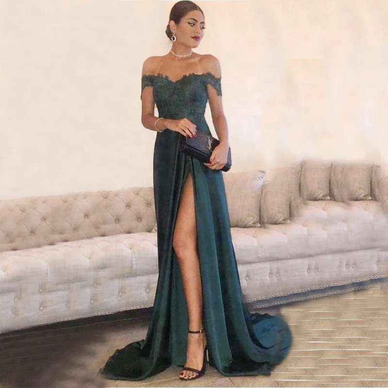 Malaysia Aqua Green Party Prom Bridal Gown Evening Dress