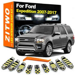 ZITWO 14Pcs Car Bulb Accessories LED Interior Map Plate Light Kit For Ford Expedition 2007- 2011 2012 2013 2014 2015 2016 2017