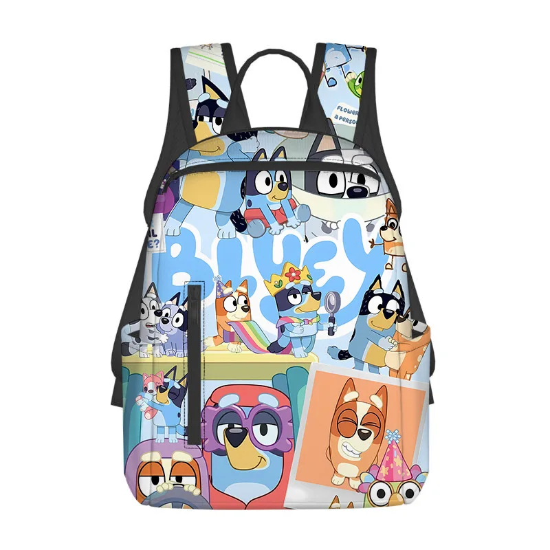 Cute Cartoon Bluey Family Bingo Bluey Fully Printed Diy Backpack Children’s Fashion Backpack Children’s Gifts