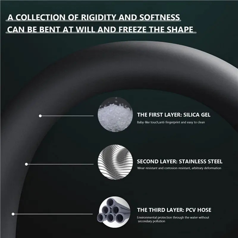 24-Hour Delivery Stainless Steel 304 Faucet Kitchen Sink Mixer Tap Dual Mode Universal Rotation-Black Design