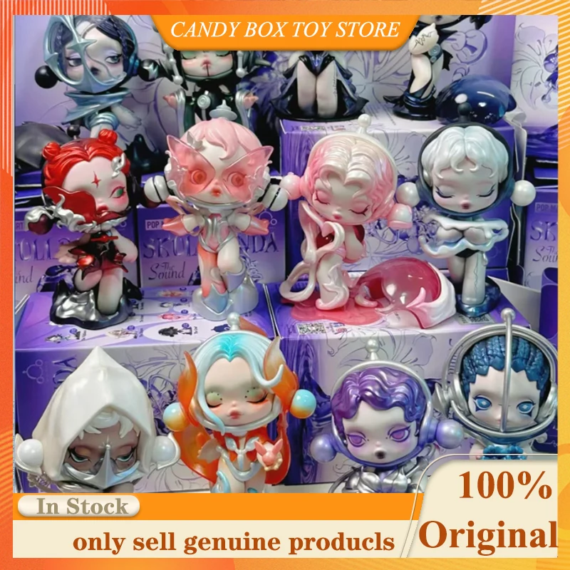 

Original SKULLPANDA Sound Series Blind Box Kawaii Pvc Model Desktop Ornament Anime Figure Mysterious Box Child Birthday Gift