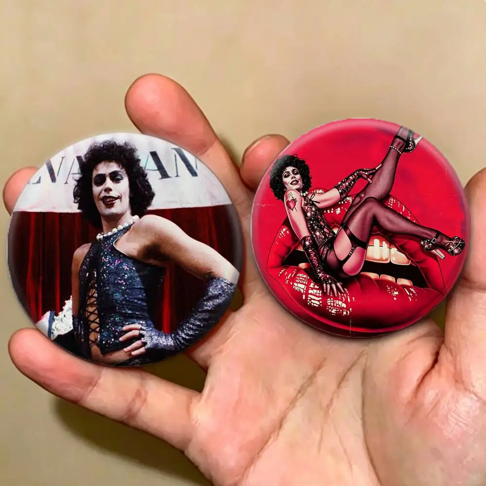Gothic Style Tim Curry Rocky Horror  Badges Creative Tinplate Button PinsBrooch Badge Clothes Backpack