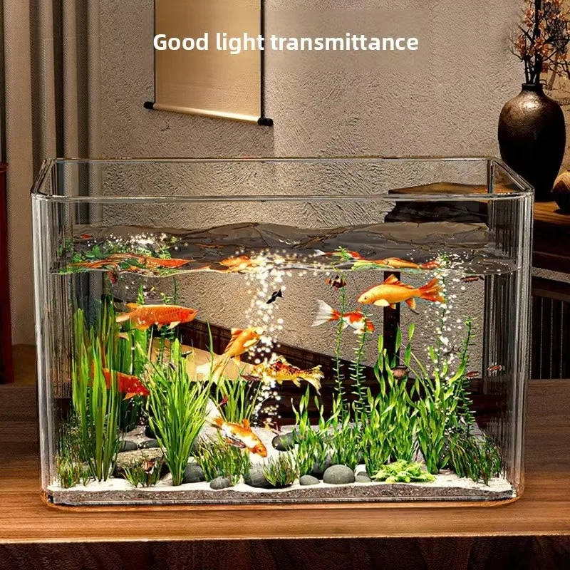Hot Selling New Patent High Light Transmittance Thickened Closed Hydroponic Cover Indoor Table Ornament Acrylic Fish tank
