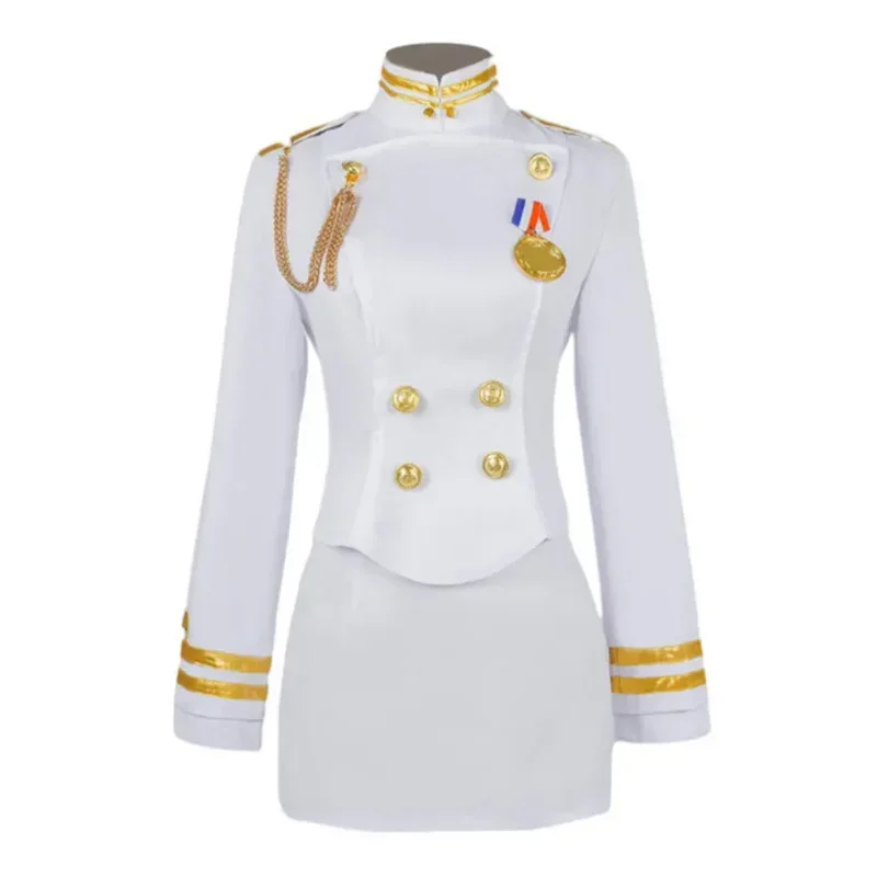 SN88 لعبة Azur Lane IJN Takao IJN Atago أزياء تنكرية زي السفينة البيضاء فستان نسائي % # 2 @