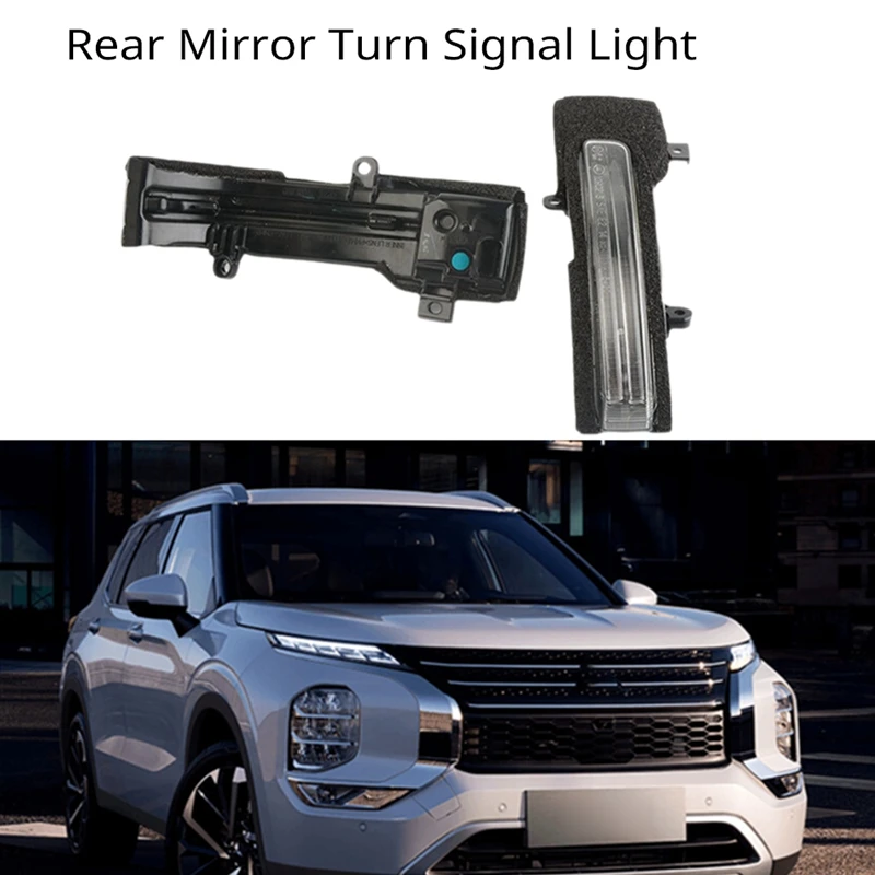 Luz de señal de giro del espejo retrovisor LED izquierda + derecha para Mitsubishi Outlander 2013-2018 para Lancer 2016 8351A136