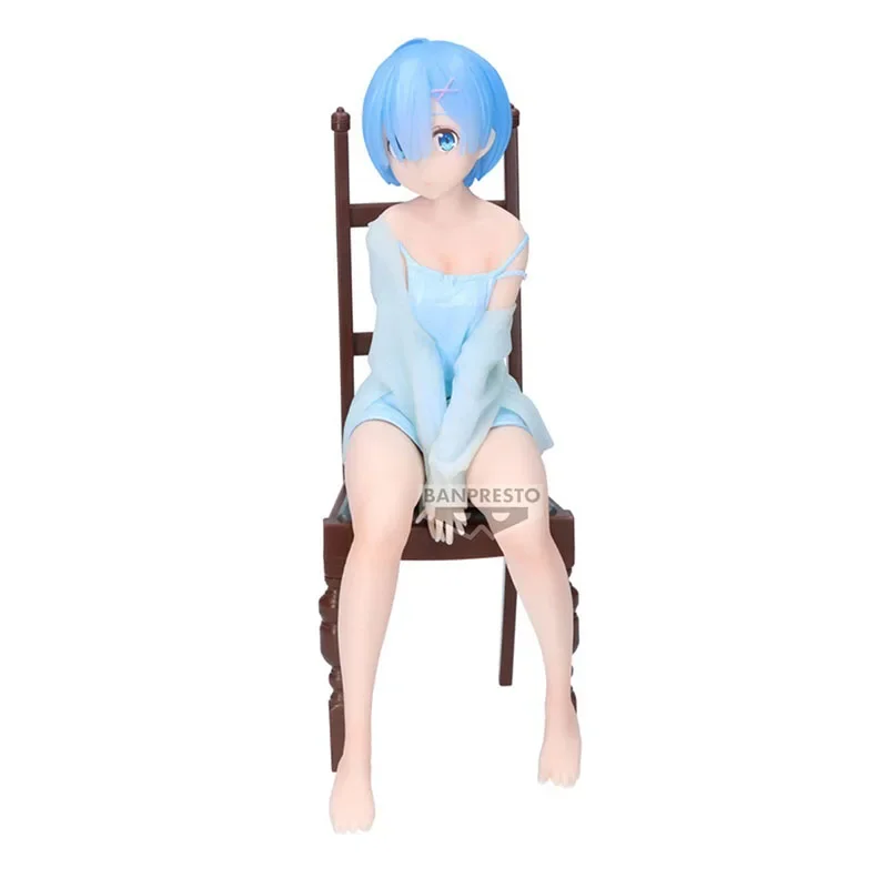 BANPRESTO-Ram Rem Action Anime Figure, Re:Life in A Different World From ontari, Modèle de collection, Poupées, Ornement, Authentique, Original