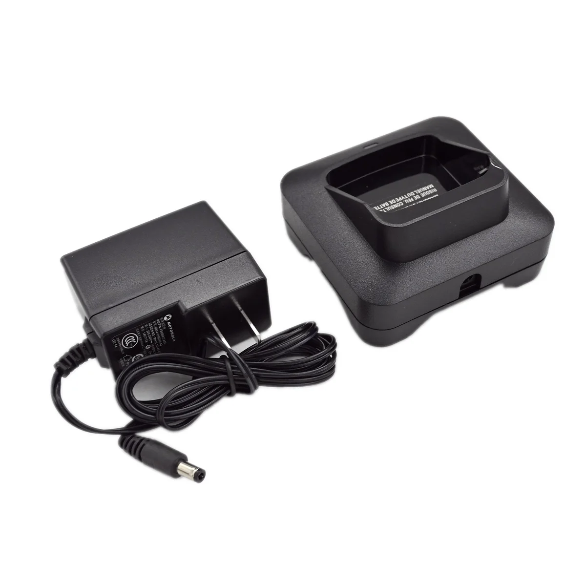 PMPN4527A Desktop Charger & AC Plug Adapter for Motorola R7 R5 Ham Two Way Radio XPR6550 APX4000 PMNN4808 Charge Tray