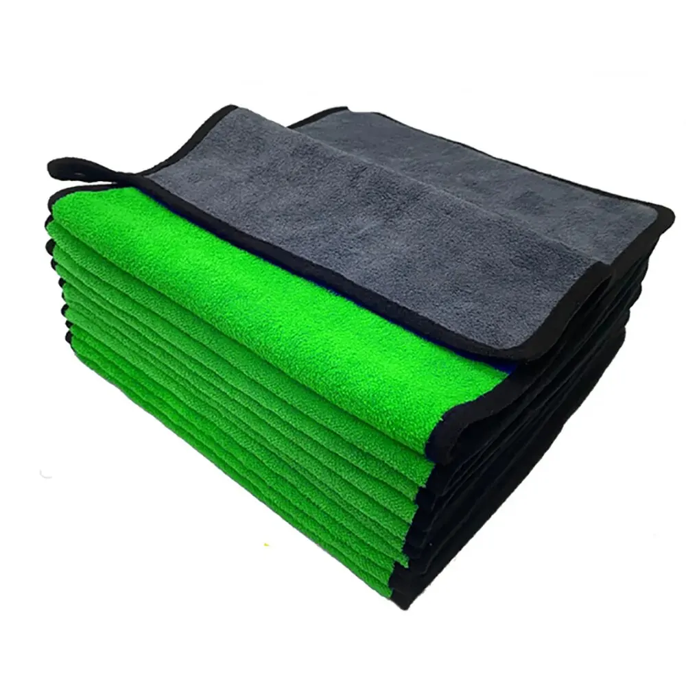 10PCS Car Wash High End Microfiber Towel Car Cleaning Drying Cloth Hemming Car Care Cloth Detailing Wash Towel