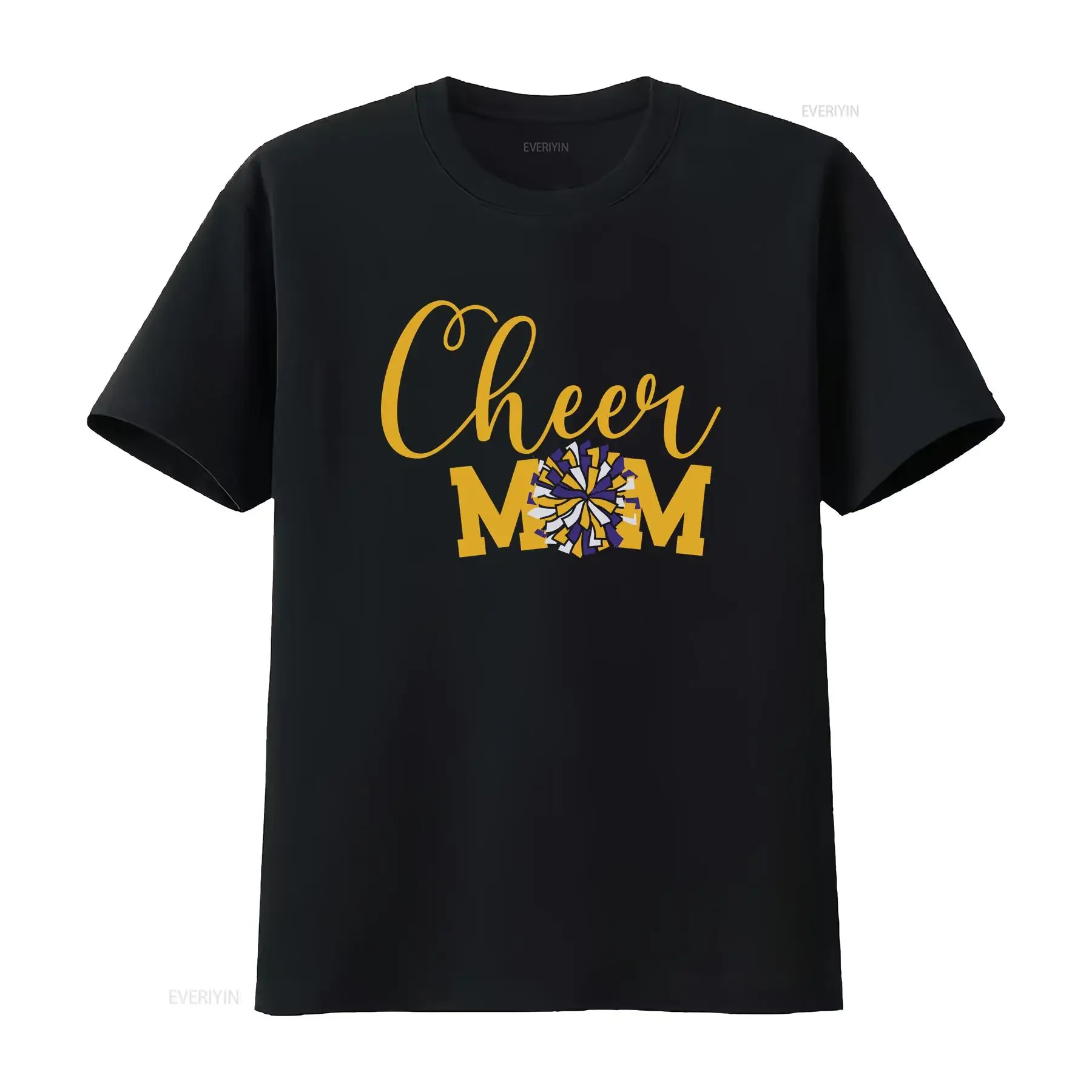 Cheer Mom T Shirt Pom Coquette Idea Sports vintage Washed streetwear Unisex Breathable Slightly Comfortable Casual