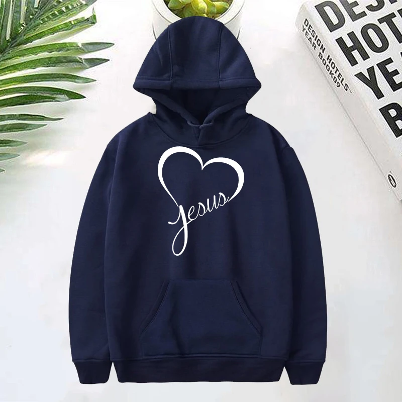 

New Hot Christianity Jesus Love Print Hoodie Women Men Autumn Winter Casual Hoodie Fleece Long Sleeves Pullover Fashion Hoodies