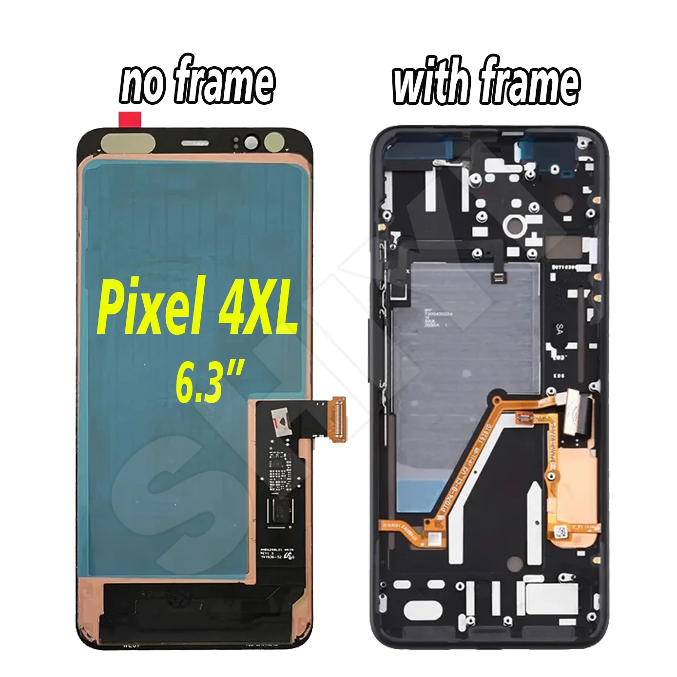 Imagem -04 - Lcd Amoled para Google Pixel Pixel4 Lcd G020m Tela de Toque Digitador para Google Pixel xl 4xl Painel G020p Tela