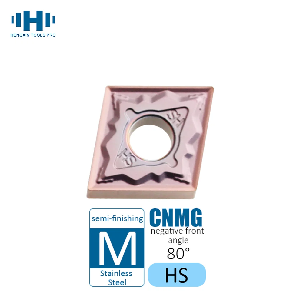 

HENGXIN CNMG HS Tungsten Carbide Inserts CNMG120404 CNMG120408 CNMG120412 HS External Turning Tools Cutting Tool CNC Lathe