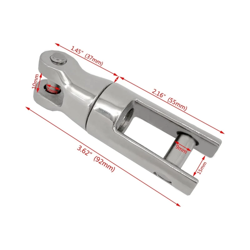 ISURE MARINE 1 pz AISI 316 connettore girevole ancora barca in acciaio inox 1/4 \